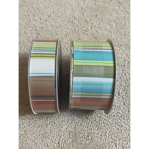 💕 Celebrate It Michaels Crafting Stripe Ribbon gift wrapping - Picture 1 of 3